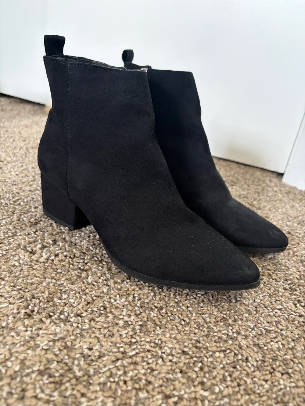 A New Day Suede Pointed Toe Booties